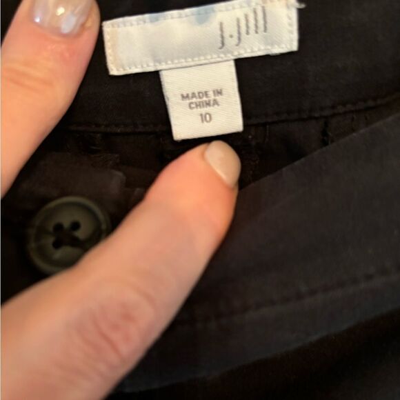 J Jill Cropped Straight Leg Pants in Black size 10 - Picture 4 of 5